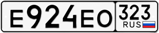 Красивый номер на авто Е924ЕО 323